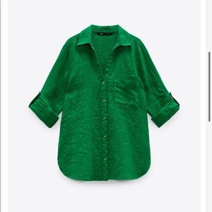 Zara Basic Linen Shirt